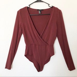 Forever 21 Long Sleeve Bodysuit